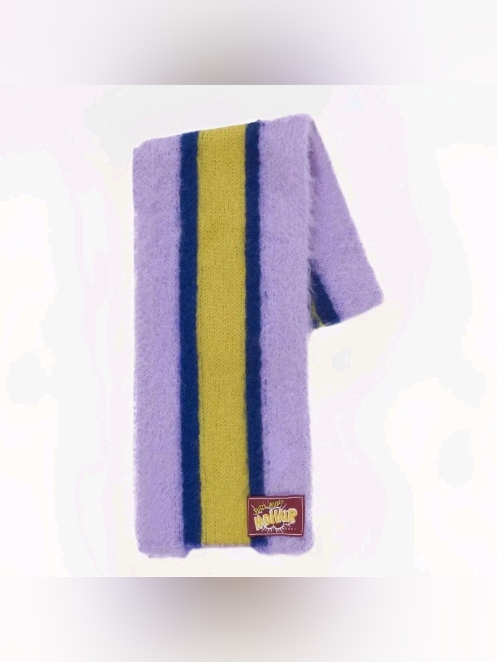 💟Marni Authentic Scarf-Fuzzy Wuzzy' College Scarf in Mohair-Blend Stylish- Rare💟